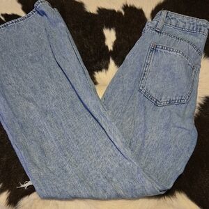 SO Mid Rise Slouchy Flare Jeans